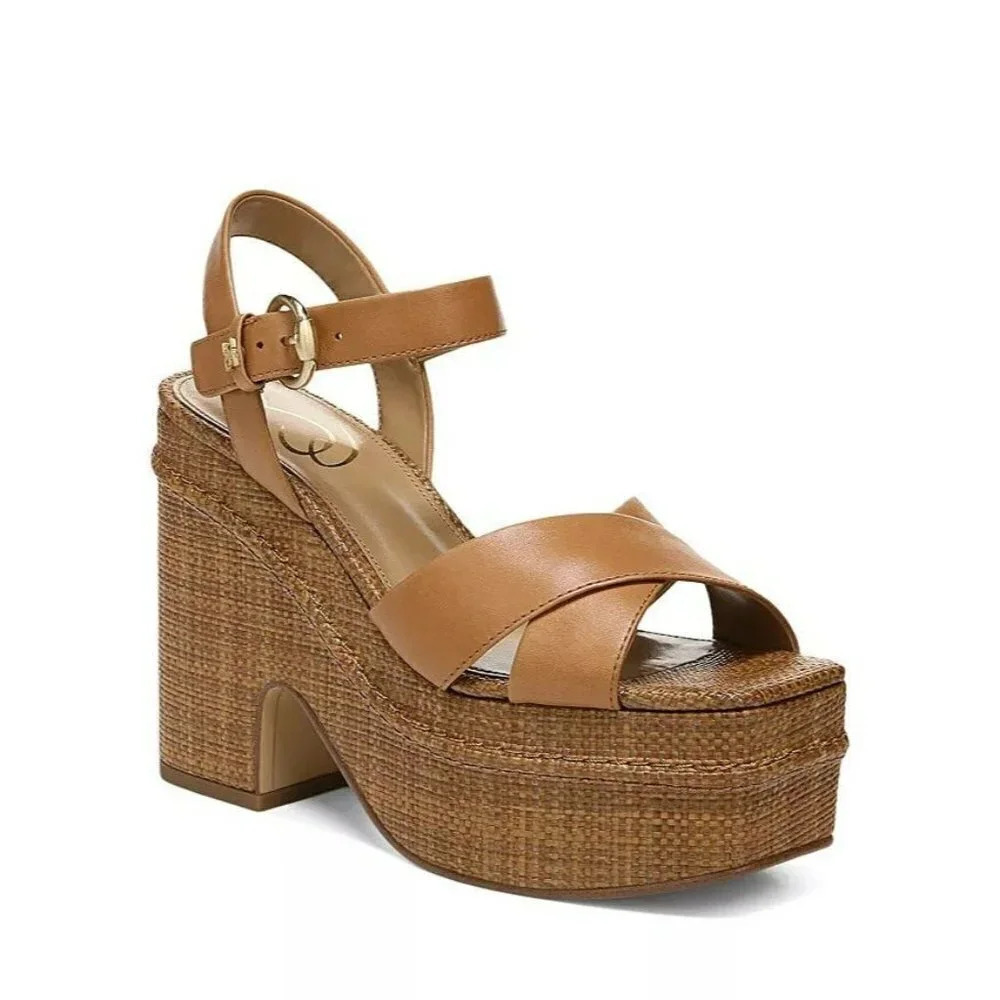 NIB Sam Edelman Trianna Strappy Espadrille Platform Sandals Size 10 M MSRP $150